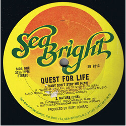 Quest For Life Baby Don't Stop Me USED VINYL 12INCH 33 S RPM