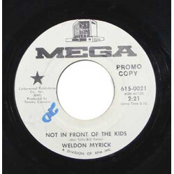 Weldon Myrick The Richest Man I Know / Not In Front Of The Kids USED VINYL 7INCH 45 RPM SINGLE PROMO
