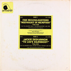The Moonlighters / Jackie DeShannon Midnight In Memphis / To Love Somebody USED VINYL 12INCH 33 S RPM PROMO