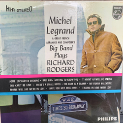 Michel Legrand Big Band Michel Legrand Big Band Plays Richard Rodgers Vinyl LP USED