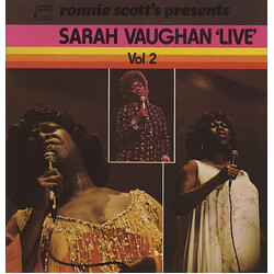 Sarah Vaughan Ronnie Scott's Presents Sarah Vaughan Live Volume 2 Vinyl LP USED