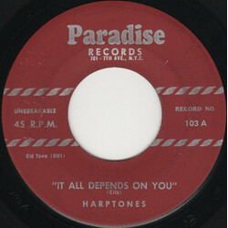 The Harptones It All Depends On You / I've Got A Notion USED VINYL 7INCH 45 RPM