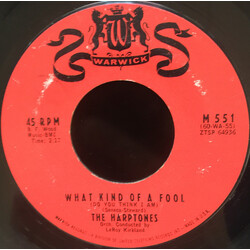 The Harptones What Kind Of Fool (Do You Think I Am) / No Greater Miracle USED VINYL 7INCH 45 RPM SINGLE STYRENE
