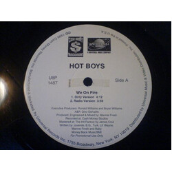 Hot Boys We On Fire USED VINYL 12INCH 33 S RPM PROMO