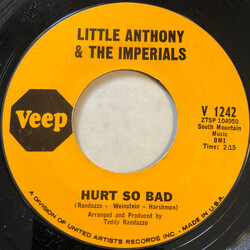 Little Anthony & The Imperials Hurt So Bad / Reputation USED VINYL 7INCH 45 RPM