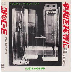 The Plastic Ono Band Give Peace A Chance / Remember Love USED VINYL 7INCH 45 RPM SINGLE REISSUE