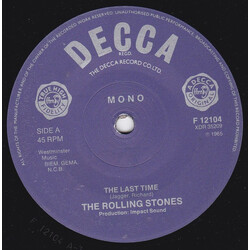 The Rolling Stones The Last Time USED VINYL 7INCH 45 RPM SINGLE REISSUE MONO