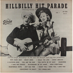 Various Hillbilly Hit Parade Volume I Vinyl LP USED