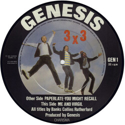 Genesis 3 X 3 USED VINYL 7INCH 33 S RPM EP PICTURE DISC