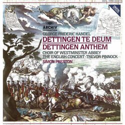 Georg Friedrich Händel / The Choir Of Westminster Abbey / English Concert / Trevor Pinnock / Simon Preston Dettingen Te Deum / Dettingen Anthem Vinyl 
