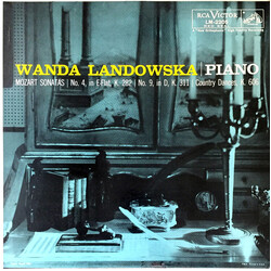 Wanda Landowska / Wolfgang Amadeus Mozart Sonatas  No. 4, In E-Flat, K. 282  No. 9, In D, K. 311  Country Dances, K. 606 Vinyl LP USED