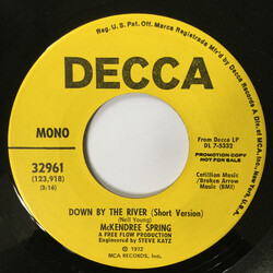 McKendree Spring Down By The River USED VINYL 7INCH 45 RPM PROMO STEREO MONO