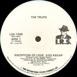 The Truth (6) Exception Of Love USED VINYL 12INCH PROMO