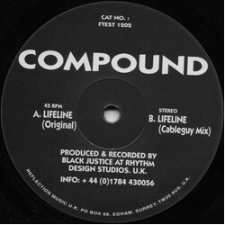 Compound (5) Lifeline USED VINYL 12INCH 45 RPM TEST PRESSING