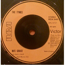 The Tymes M/s Grace USED VINYL 7INCH SINGLE