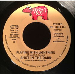 Shot In The Dark (3) Playing With Lightning USED VINYL 7INCH 45 RPM SINGLE