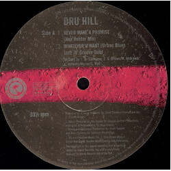 Dru Hill Never Make A Promise / Whatever You Want USED VINYL 12INCH PROMO