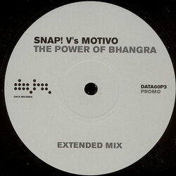 Snap! / Motivo The Power Of Bhangra USED VINYL 12INCH SINGLE SIDED PROMO 45 RPM