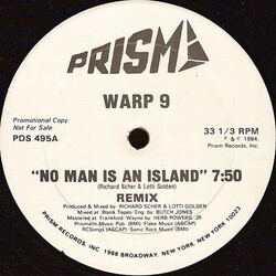 Warp 9 No Man Is An Island (Remix) USED VINYL 12INCH 33 S RPM PROMO
