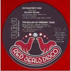 His Master's Fish / Gordon Grody The Ballad Of Sweeney Todd Vinyl 12" USED