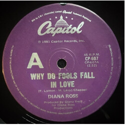 Diana Ross Why Do Fools Fall In Love USED VINYL 7INCH SINGLE 45 RPM
