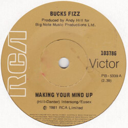 Bucks Fizz Making Your Mind Up USED VINYL 7INCH 45 RPM SINGLE