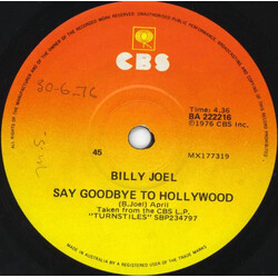 Billy Joel Say Goodbye To Hollywood USED VINYL 7INCH 45 RPM SINGLE