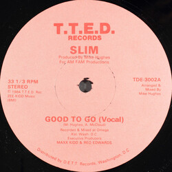 Slim (2) Good To Go USED VINYL 12INCH 33 S RPM
