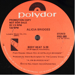 Alicia Bridges Body Heat VINYL 12" USED