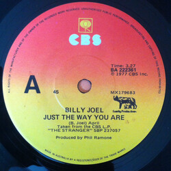 Billy Joel Just The Way You Are / Get It Right The First Time USED VINYL 7INCH 45 RPM SINGLE