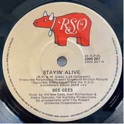 Bee Gees Stayin' Alive USED VINYL 7INCH 45 RPM SINGLE