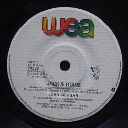 John Cougar Mellencamp Jack & Diane USED VINYL 7INCH SINGLE 45 RPM
