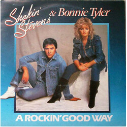 Shakin' Stevens / Bonnie Tyler A Rockin' Good Way USED VINYL 7INCH 45 RPM SINGLE