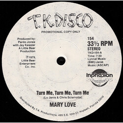 Mary Love Turn Me, Turn Me, Turn Me / Dance To My Music VINYL 12" USED