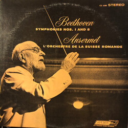 Ernest Ansermet / L'Orchestre De La Suisse Romande / Ludwig van Beethoven Beethoven Symphonies Nos. 1 and 8 Vinyl LP USED