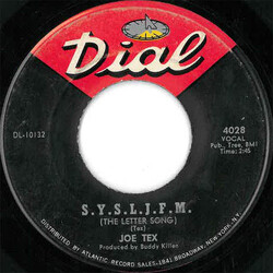 Joe Tex S.Y.S.L.J.F.M. (The Letter Song) / I'm A Man USED VINYL 7INCH 45 RPM SINGLE