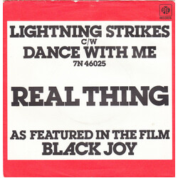 The Real Thing Lightning Strikes Again USED VINYL 7INCH 45 RPM