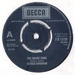 Vader Abraham The Smurf Song USED VINYL 7INCH 45 RPM SINGLE STEREO