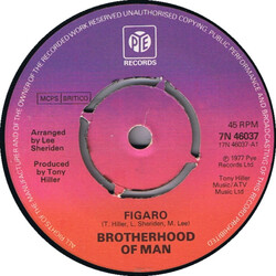 Brotherhood Of Man Figaro USED VINYL 7INCH 45 RPM SINGLE