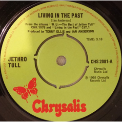Jethro Tull Living In The Past Vinyl 7" USED