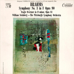 Johannes Brahms / William Steinberg / The Pittsburgh Symphony Orchestra Symphony No. 3 In F Opus 90 / Tragic Overture In D Minor, Opus 81 Vinyl LP USE