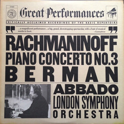 Sergei Vasilyevich Rachmaninoff / Lazar Berman / Claudio Abbado / The London Symphony Orchestra Rachmaninoff: Piano Concerto No. 3 Vinyl LP USED