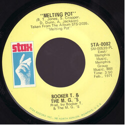 Booker T & The MG's Melting Pot / Kinda Easy Like USED VINYL 7INCH 45 RPM SINGLE
