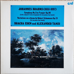 Johannes Brahms / Eden And Tamir Symphony No. 3 In F Major Op. 90 / Variations On A Theme By Robert Schumann Op. 23 Vinyl LP USED