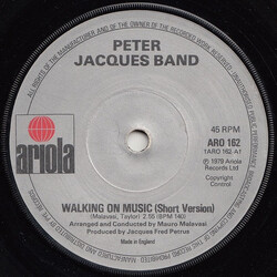 Peter Jacques Band Walking On Music USED VINYL 7INCH 45 RPM SINGLE