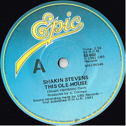 Shakin' Stevens This Ole House USED VINYL 7INCH 45 RPM