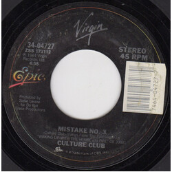 Culture Club Mistake No. 3 USED VINYL 7INCH 45 RPM SINGLE STYRENE