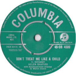 Helen Shapiro Don't Treat Me Like A Child USED VINYL 7INCH 45 RPM SINGLE