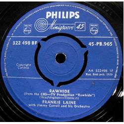 Frankie Laine / Jimmy Carroll And His Orchestra Rawhide Vinyl 7" USED