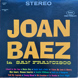 Joan Baez In San Francisco Vinyl LP USED